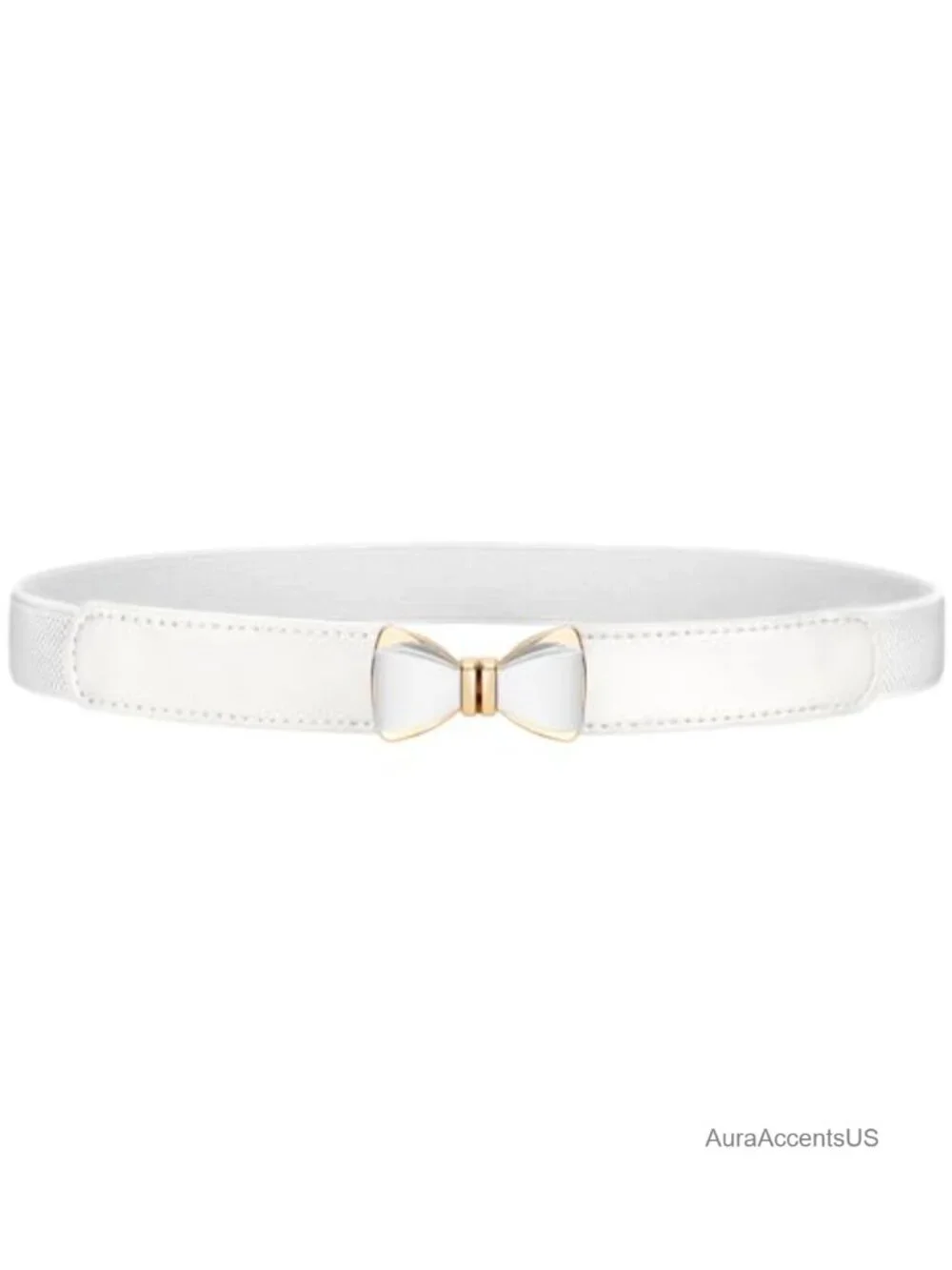 Stretchy Skinny Elastic Bow Belt for Dresses Waist Belts